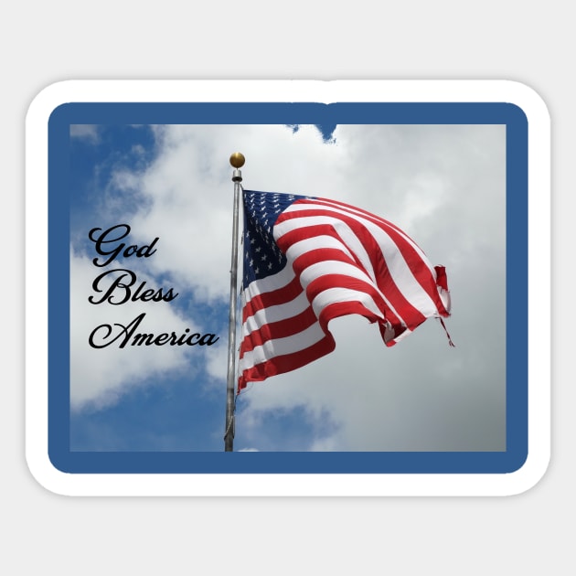 God Bless America Sticker by ALifeSavored